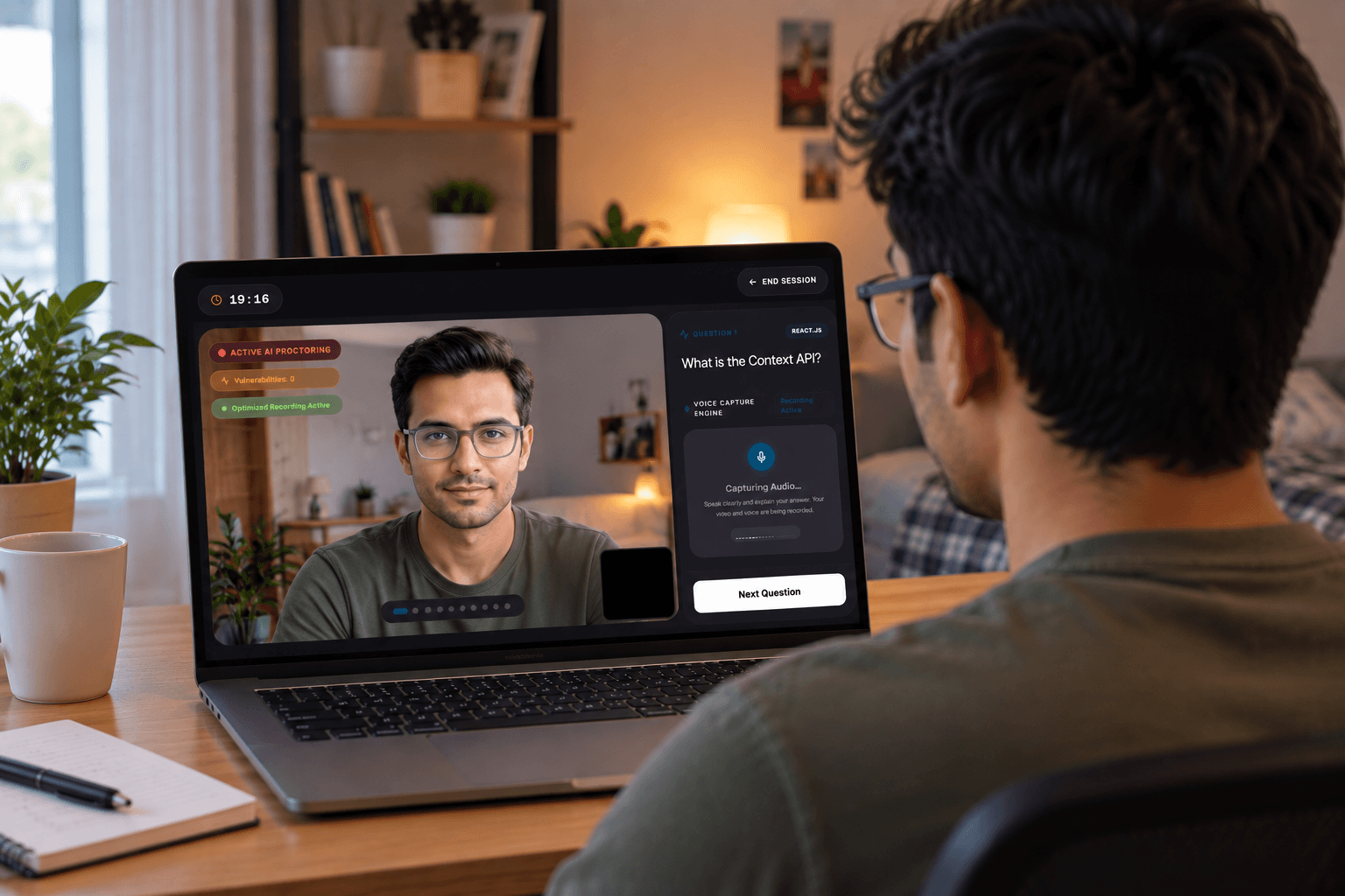 Exelara AI Pre-Interview Interface