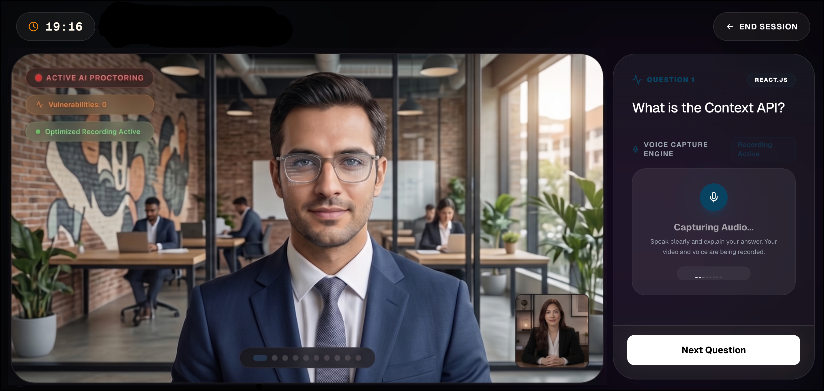 AI Interview Interface